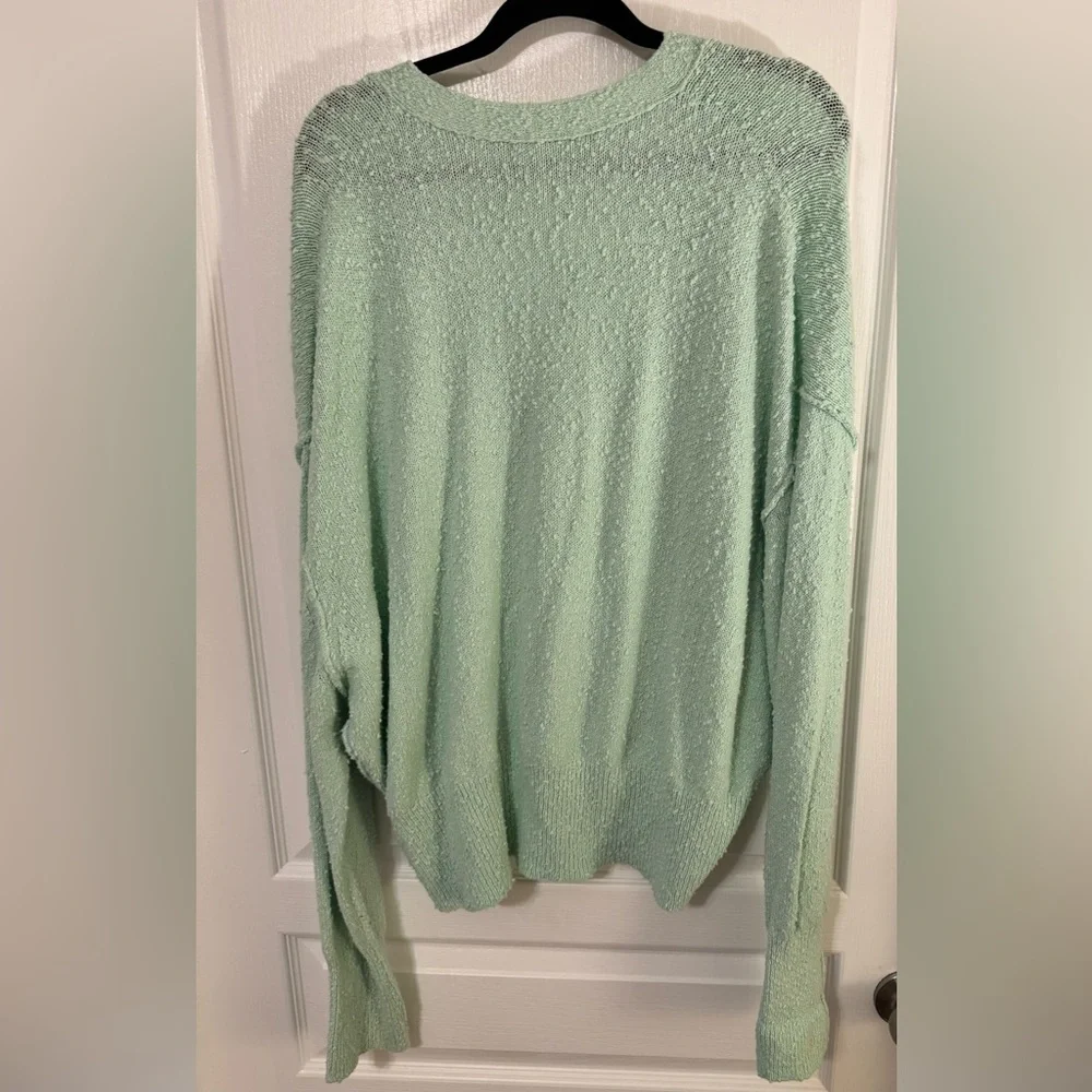 Free People Women’s ‘Found My Friend’ Mint Cardi Size Medium